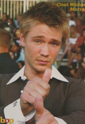Chad Michael Murray Kelly Clarkson teen magazine pinup pointing Bop