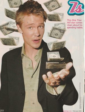 Chad Michael Murray teen magazine pinup clipping money Bop