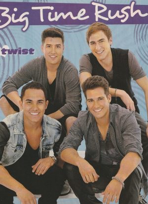 Big Time Rush Demi Lovato teen magazine pinup clipping smiles Bop pix