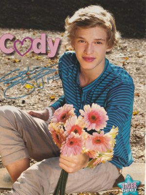 Liam Payne Cody Simpson teen magazine pinup clipping One Direction flowers Pix