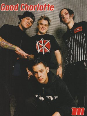 Good Charlotte Bow Wow teen magazine pinup clipping rapper blast black shirt Pix
