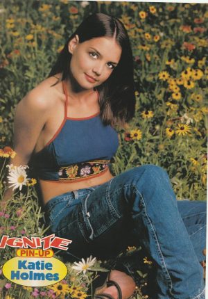Katie Holmes Bow Wow teen magazine pinup clipping flowers jeans Ignite Pix
