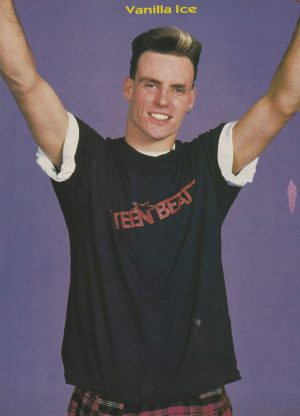 Vanilla Ice teen magazine pinup clipping Teen Beat shirt rapper Pix