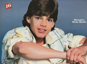 Ricky Martin Menudo teen magazine pinup clipping young boy 16 mag arms pix