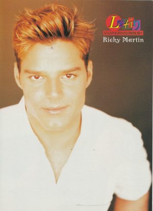 Ricky Martin Menudo teen magazine pinup clipping Latin Super Hunks mag pix