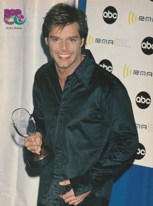 Ricky Martin Menudo teen magazine pinup clipping ABC Award Bop pix teen idols