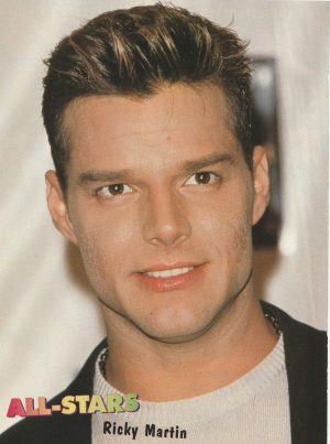 Ricky Martin Menudo teen magazine pinup clipping All Stars pix headshot singer