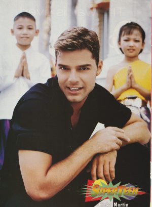 Ricky Martin Menudo LFO Rich Cornin teen magazine pinup clipping Superteen Rip