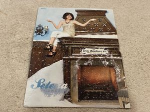 Zac Efron Selena Gomez teen magazine poster clipping snow fall Bravo