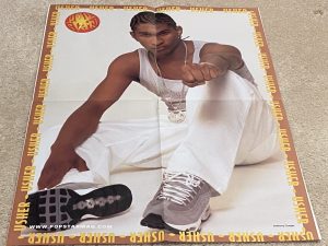 Nsync Usher teen magazine poster clipping muscles white pants Pop Star Pix
