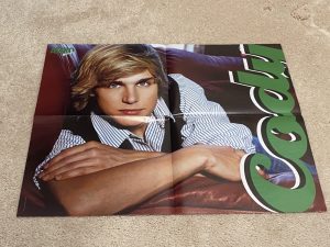 Cody Linley Miley Cyrus teen magazine poster clipping relaxing red couch Pix