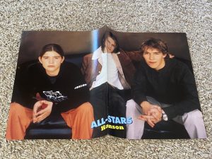 Hanson Five teen magazine poster clipping 90's boy band couch All-Stars Pix