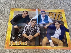 Big Time Rush Selena Gomez teen magazine poster clipping wooden wall Quizfest