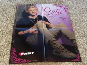 Selena Gomez Cody Simpson teen magazine poster clipping slacks Twist Pix