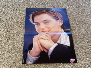 Taylor Hanson Leonardo Dicaprio Hanson teen magazine poster hands on lips Bop