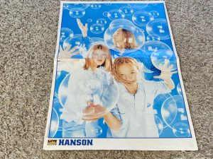 Hanson teen magazine poster clipping Smash Live in Kicking bubbles