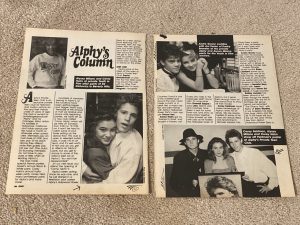 Corey Haim teen magazine clipping Alyssa Milano private youth in film Zing rare pix
