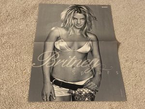 Britney Spears teen magazine poster clipping bra sexy shorts Bravo black belt