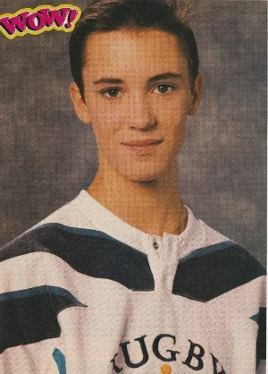 Wil Wheaton Chad Alen teen pinup clipping white shirt Wow Teen Idols HOT RARE