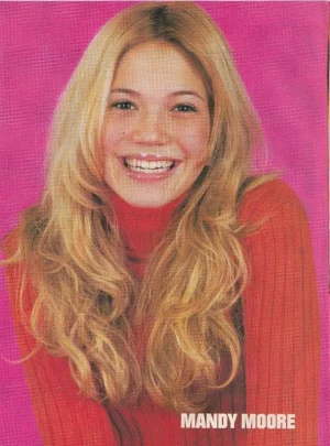 Mandy Moore teen pinup clipping headshot Teen Dream pix Pop Star RARE 90's
