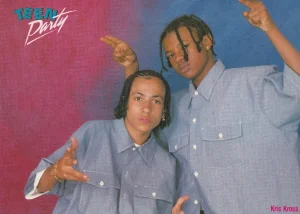 Kris Kross Mark Paul Gosselaar teen pinup clipping jean shirts rapper Teen Party