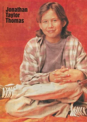 Jonathan Taylor Thomas teen pinup clipping child star shorts 2 sides Rare Dream