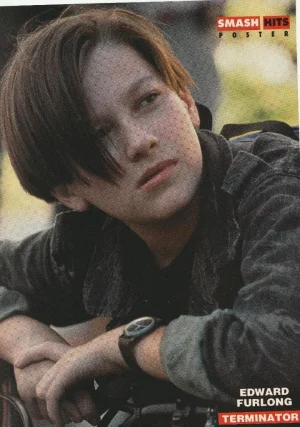 Edward Furlong teen magazine pinup clipping Japan Terminator Young Boy RARE