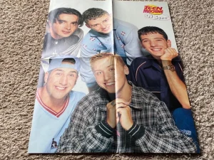5 Five Nsync teen magazine poster clipping hands 90’s teen idols Teen Machine