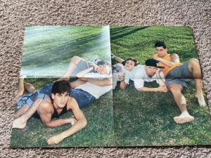New Kids on the block teen magazine poster Teen Machine Barefoot Joey Mcintye