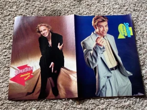 Luke Perry Jennie Garth Mark Paul Gosselaar teen magazine centerfold Superteen