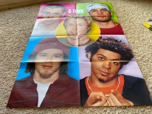 O-town No Angels teen magazine poster clipping 8 page Popcorn mag RARE MTB