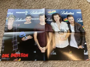 One Direction teen magazine poster clipping press conference boy band Liam