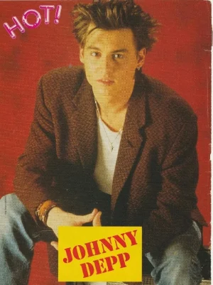 Joey Mcintyre Johnny Depp teen magazine pinup clipping New Kids Hot Rare Pix
