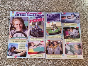 Jonathan Brandis Mariah Carey teen pinup magazine clipping racing barefoot RARE