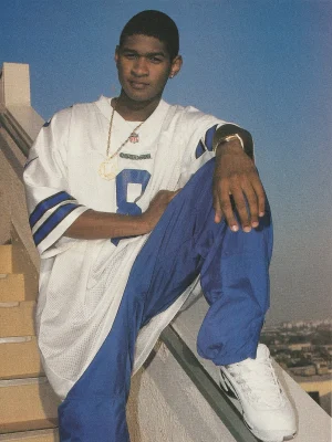 Usher 3T teen pinup magazine clipping blue pants Starz Super Hard to find Rare