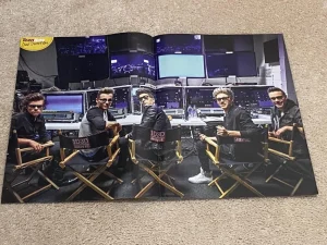 One Direction teen magazine poster clipping 1D 3D movie chairs All Access Pix