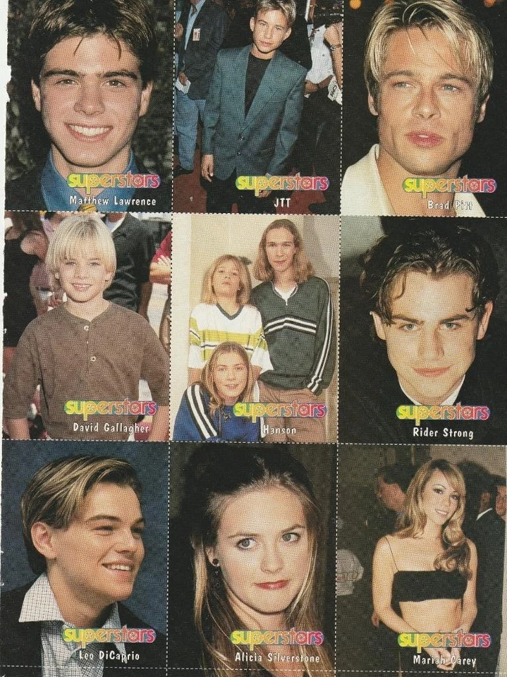 Hanson Mariah Carey David Gallagher Jonathan Taylor Thomas teen magazine Pix - Image 2