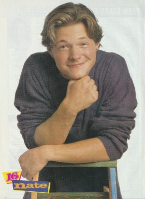 Nate Richert teen magazine pinup clipping ladder 16 mag purple shirt Sabrina Pix