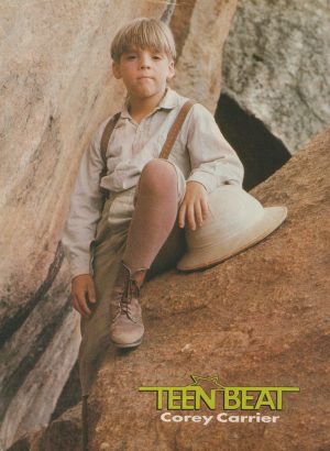 Corey Carrier Sean Patrick Flanery teen magazine pinup clipping Rare Teen Beat