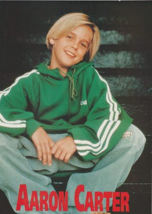 Mariah Carey Aaron Carter teen magazine pinup clipping Teen Machine Pop Singer