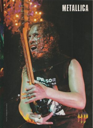 Metallica teen magazine pinup clippings rock band HP stage rare pix muscles