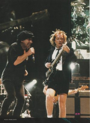 AC/DC teen magazine pinup clippings rock band HP stage rare pix shorts