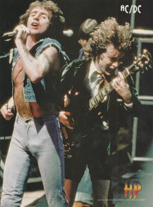 AC/DC teen magazine pinup clippings rock band HP stage rare pix AC DC