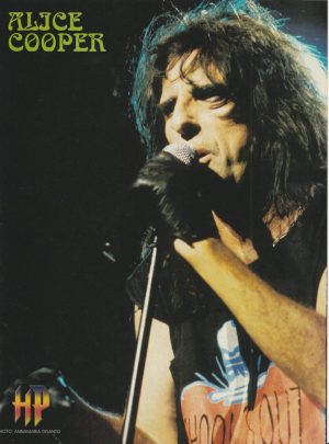 Alice Cooper teen magazine pinup clippings rock band HP stage rare pix mic