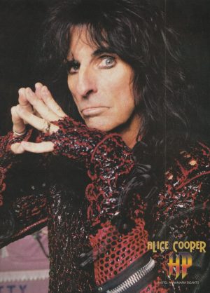 Alice Cooper teen magazine pinup clippings rock band HP stage rare pix ring