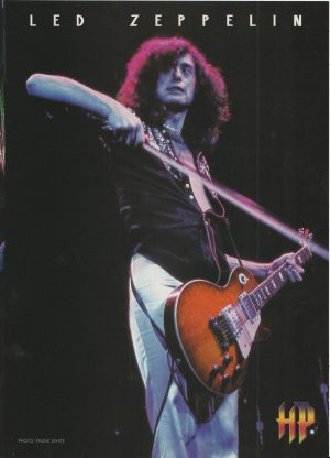 Led Zeppelin teen magazine pinup clipping Rockline HP rock group Guitar Pix