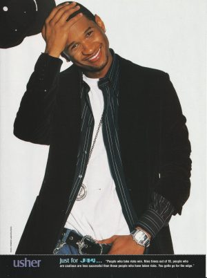 Usher Lindsay Lohan teen magazine pinup clipping child star J-14 Pix movie star