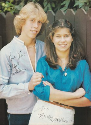 Nancy Mckeon Phillip Mckeon teen magazine pinup clipping family blue shirt Pix