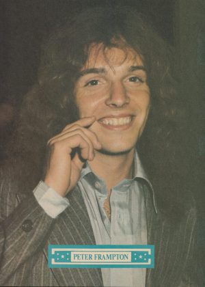 Peter Frampton Anson Williams teen magazine pinup clipping Pix Superteen waving