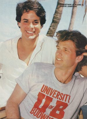 Peter Reckell Christian Le blanc Breck Jamison teen magazine pinup clipping Pix